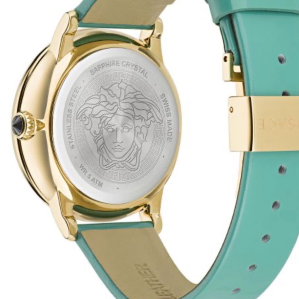 Versace Medusa Alchemy Turquoise Leather Strap (NEW) - Picture 8 of 16